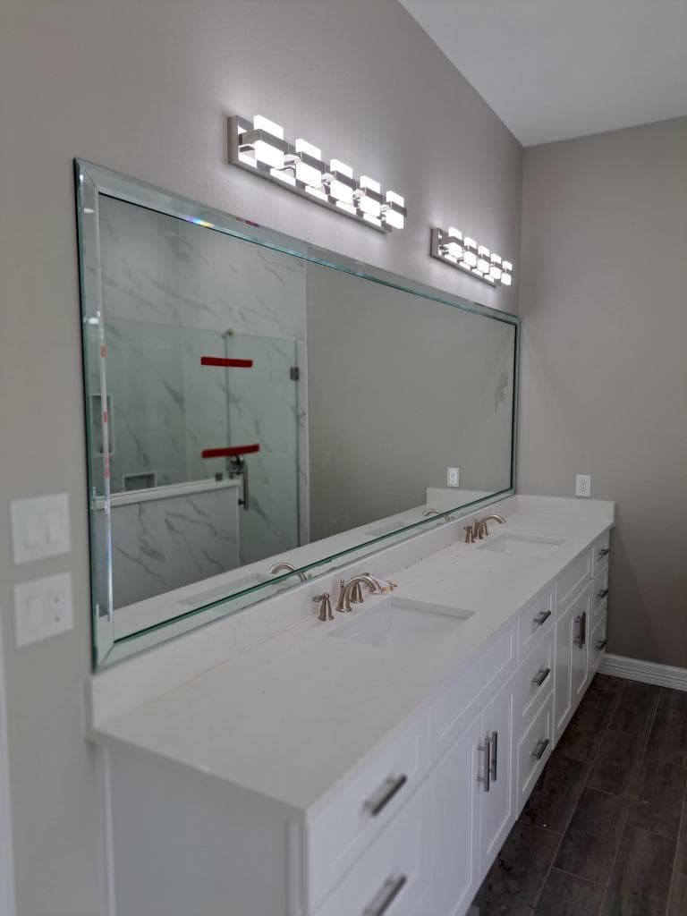 Custom vanity mirror application